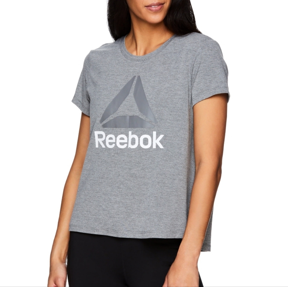 Gray Reebok short sleeve activewear tee size Large